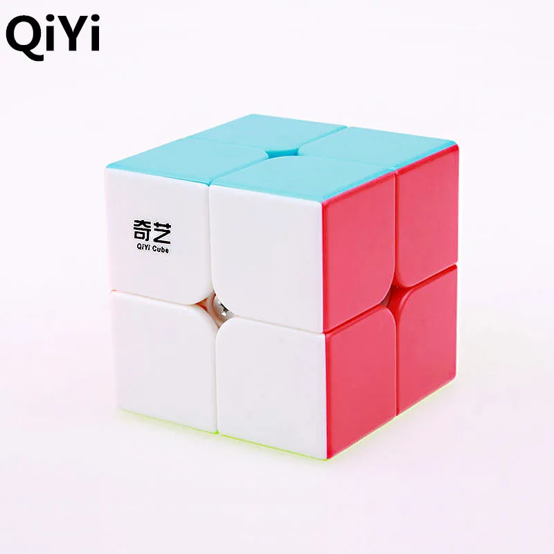 

QiYi QiDi 2x2x2 Pocket magic cube stickerless professional puzzle speed cube educational toys for Children
