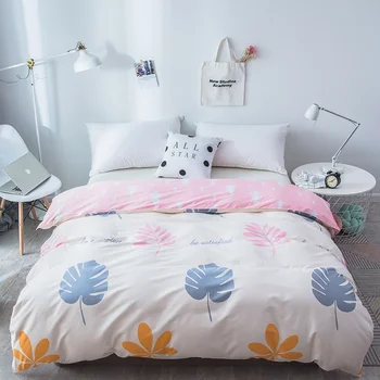 

New Plant Leaves cotton Duvet Cover Soft and comfortable Various styles and sizes are optional Quality assurance Bedding article