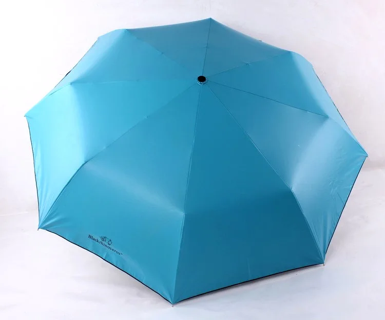 Новая звезда носорог полный автоматический зонт Три складной мужской женский зонтик мини дождь женский ветрозащитный Анти-УФ зонтик