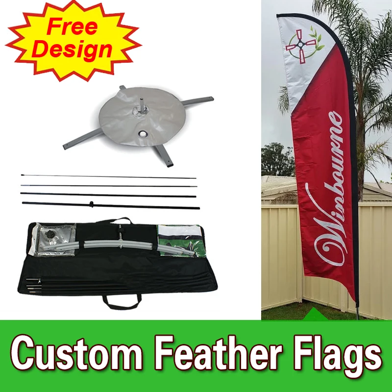 

Free Design Free Shipping Single Sided Flags Banners Cross Base Cheap Flying Banners Flutter Flags Sail Banners