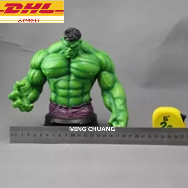 

Statue Avengers Infinity War Bust Superhero Hulk Half-Length Photo Or Portrait PVC Action Figure Toy D293
