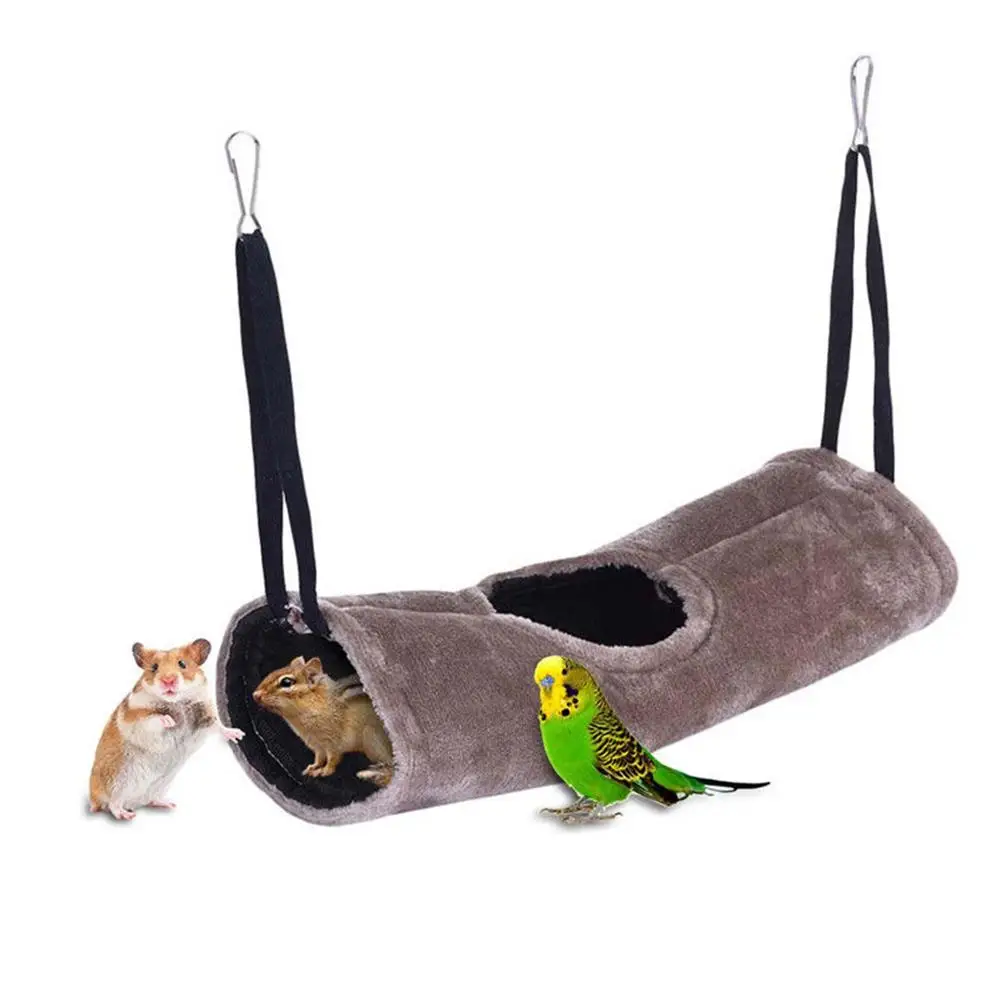 Small Pet Nest Hamster Bed Hammock Rat Squirrel Tunnel Warm Cotton