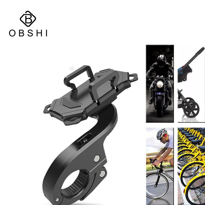 

Universal Bike Bicycle Phone Holder Motorcycle Handlebar Mount Bracket Handle Smartphone Support For 4.0-6 inch Cell Phone GPS
