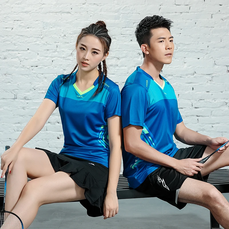 

2019 New Quick dry Badminton clothes Men , Tennis sets men , Women sports badminton sets men,Tennis shirt Badminton skirts