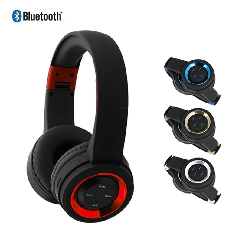 

HIFI stereo earphones bluetooth headphone music headset FM and support SD card with mic for mobile xiaomi iphone sumsamg tablet