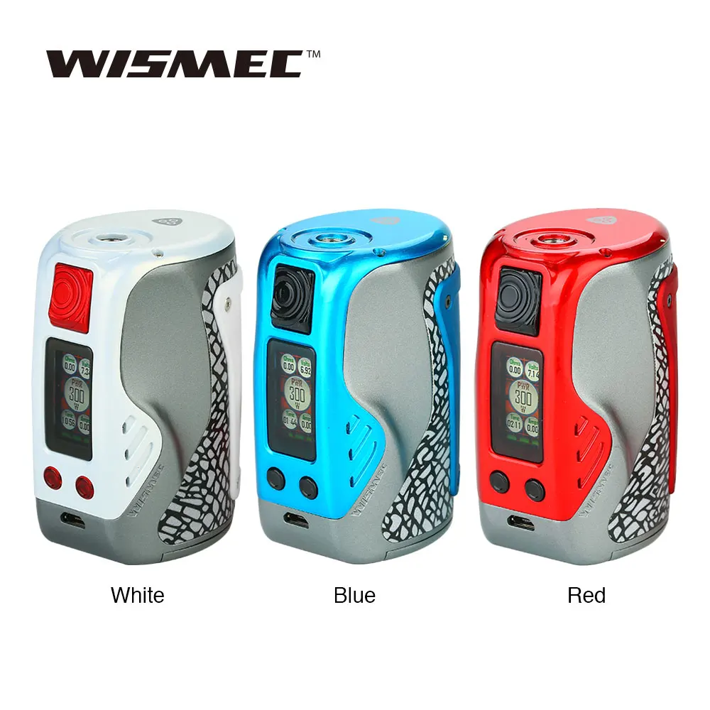 

New Original WISMEC Reuleaux Tinker 300W TC MOD with 0.96-inch TFT Full Color Display & RTC Function Vs Reuleaux RX200S / Gen3