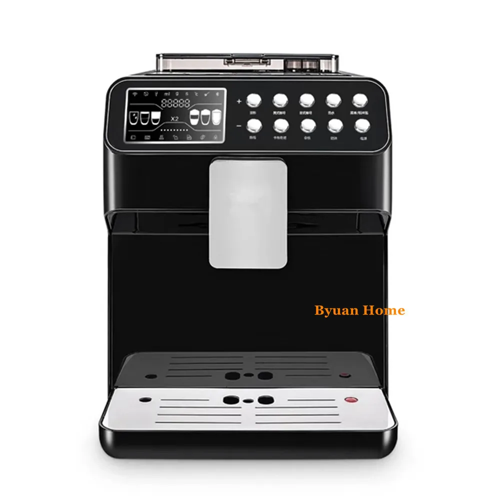 

New One touch Commerical double boiler Fully automatic LCD espresso coffee machine &coffee grinder 19 bar cappuccino/latte maker