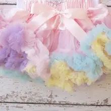 ; шифоновые Пышные юбки-американки для маленьких девочек; нарядные юбки-пачки принцессы; балетная танцевальная одежда