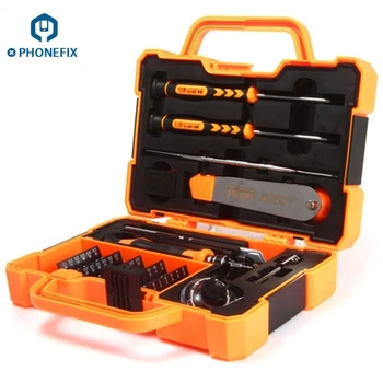 

PHONEFIX 45 IN 1 Screwdriver Set for iPhone Rpair JM-8139 Multi-bit Screwdriver Set with Spudger Tweezer Opening Tools Kit