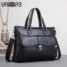 UNICALLING мужской кожаный портфель премиум качества натуральная кожаная сумка для мужчин модная мужская деловая сумка