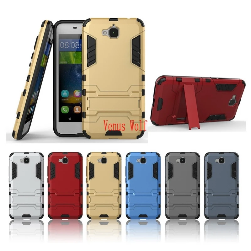 

luxury Phone Cases PC+TPU Phone Stand Cover for HUAWEI Y6 Pro Y 6 Y6Pro TIT-U02 TIT-L01 Honor 4C Pro TIT L01 U02 Honor4C Pro