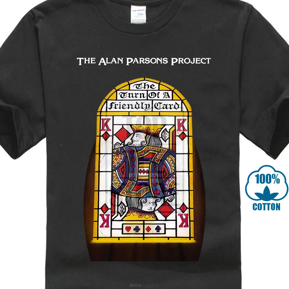 

Alan Parsons Project Turn On Your Friendly Card Cd T Shirt Unique Rare Pure Cotton Round Collar Men