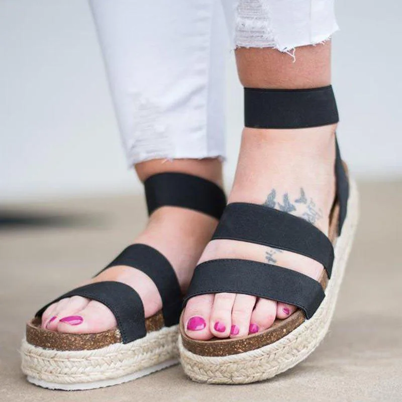 

Summer sandals women's platform shoes women's casual open toe shoes non-slip casual sandals