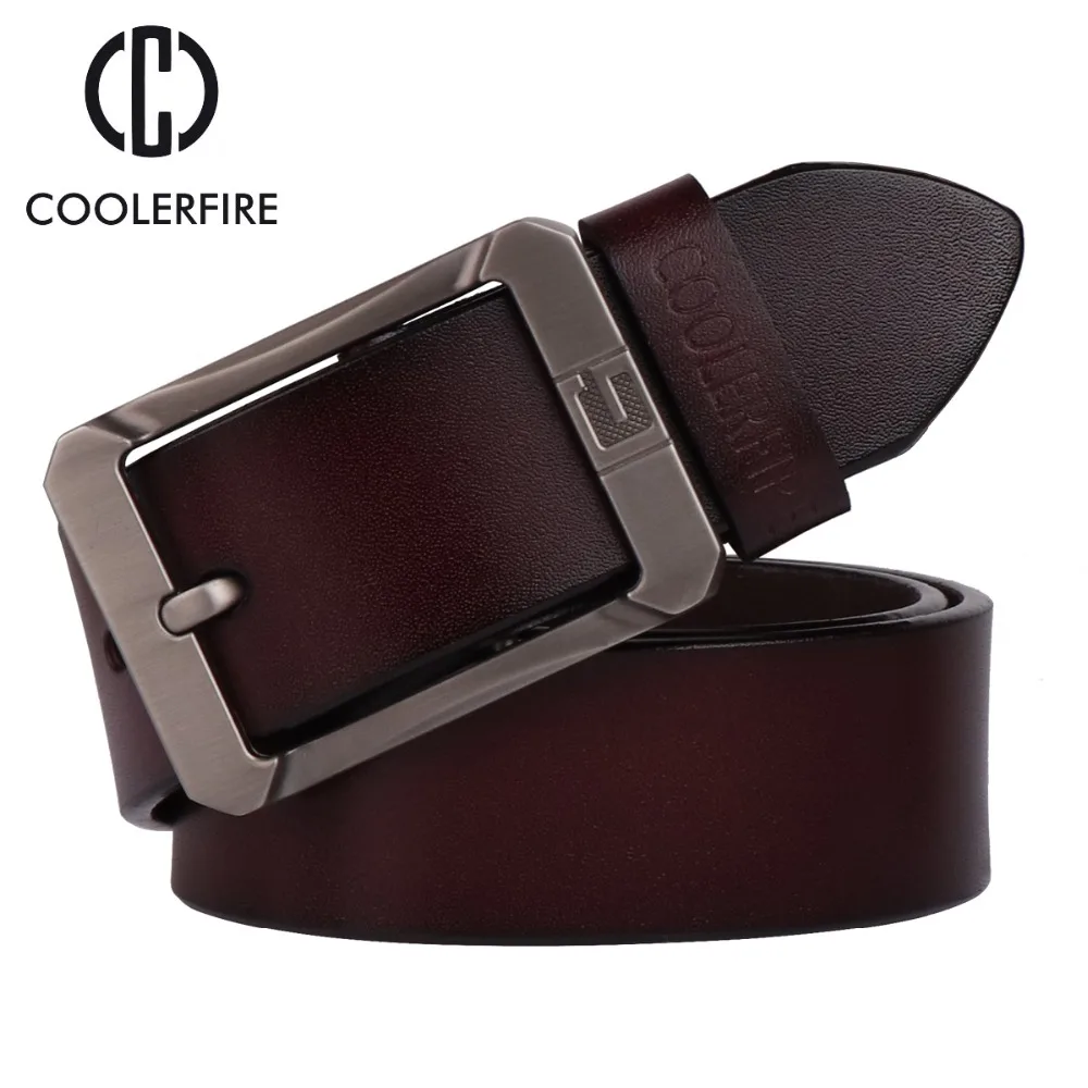 Ремень Coolerfire мужской из натуральной кожи|leather belts for men|brand genuine leather beltgenuine belt |