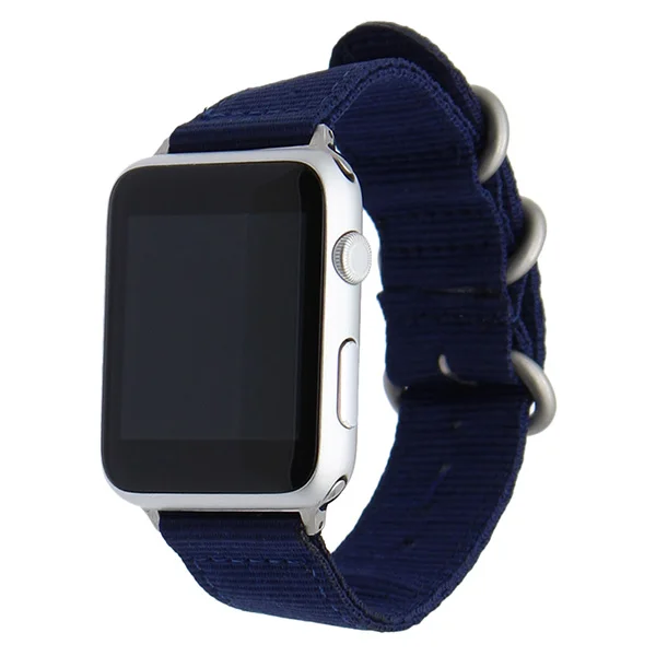 Холщовый нейлоновый ремешок для часов iWatch Apple Watch 5 4 3 2 1 44 мм 42 мм 40 мм 38 мм спортивный ремешок стальная застежка ремешок наручный ремень браслет