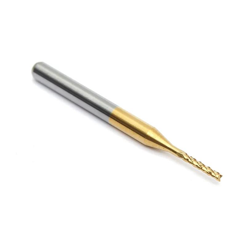 

Newest 1PC 1.2mm Tungsten Steel Titanium Coat Carbide End Mill Engraving Bits CNC PCB Rotary Burrs Milling Cutter