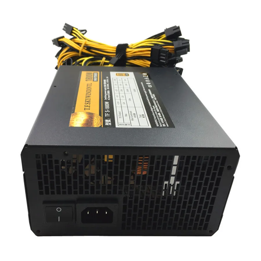 T. f. skywindintl 1800 واط التعدين امدادات الطاقة 8 gpu bitmain psu 1800 واط السلطة التبديل الكمبيوتر آلة التعدين 1800 واط itx atx psu bitcoin التعدين