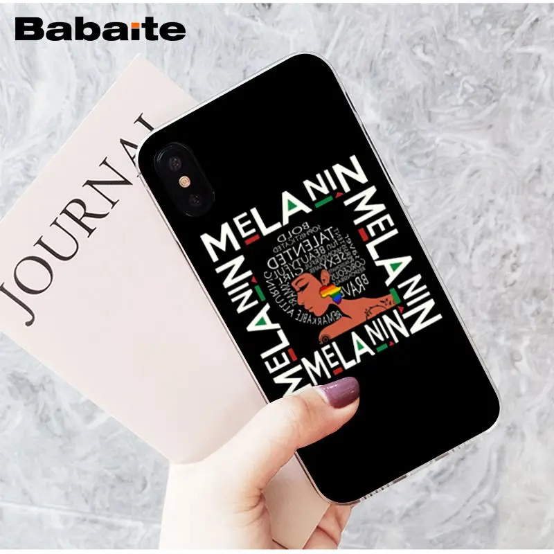 Мягкий силиконовый чехол для iPhone 5 5Sx 6 7 7plus 8 8Plus X XS MAX XR Babaite 2bunz Melanin Poppin Aba black girl