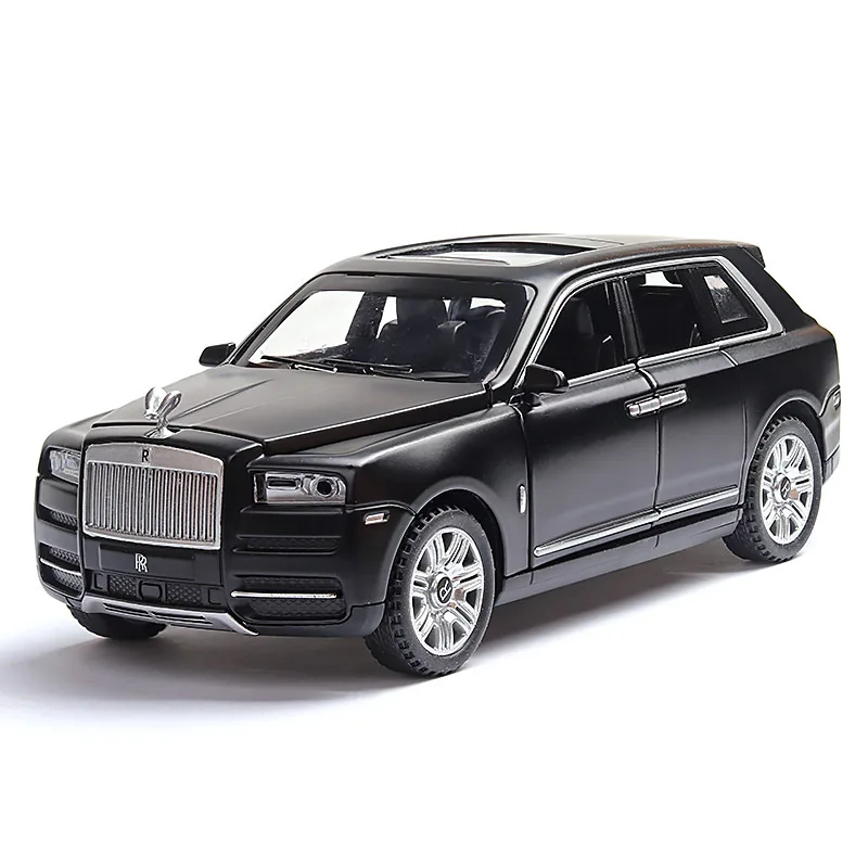 1:32 Rolls Royce Cullinan Легкий ремень Тяговая задняя модель автомобиля из сплава ремесла