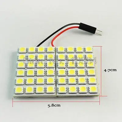 2 шт. х белый интерьер автомобиля 5050 Панель 48 SMD 240LM светодиодный светильник лампа +