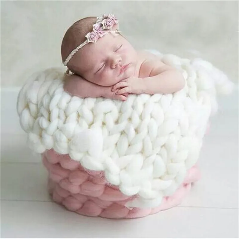 Baby Soft Photography For Photo Props Blanket white Newborn Clothes Fine Babies Accessories | Мать и ребенок