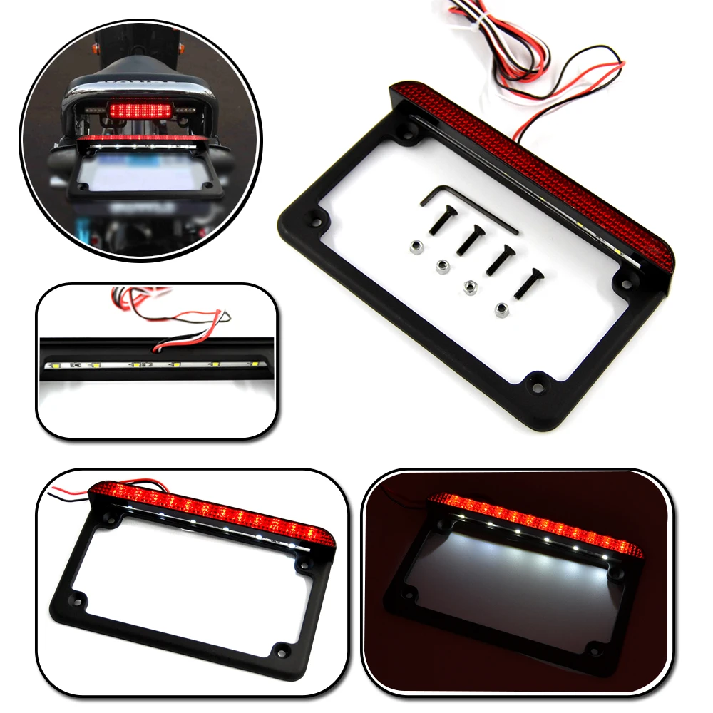 motorcycle license plate brake light