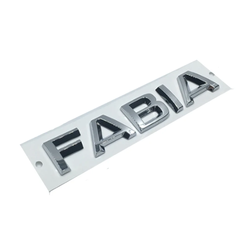 Новая наклейка для машины 3D самоклейки с надписью значок эмблема из хрома логотип для Skoda FABIA стайлинга автомобилей