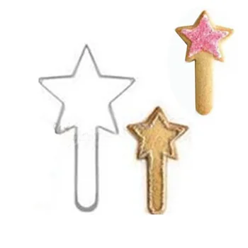 

1PC Stainless Steel Cake Mould Star Magic stick Shaped Pastry Cookie Cutter Cake Biscuit Baking Tool Mold Bakeware Tools