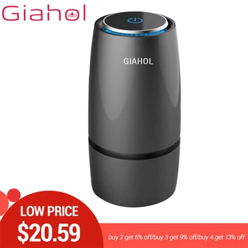 

GIAHOL Anion Car Air Filter Purifier Cleaner USB Portable Mini Cup Air Freshener Automatic Air Conditioner for Car Home 20㎡ Area