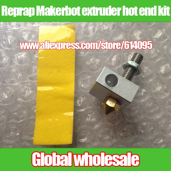 1 шт. набор экструдеров для DIY Reprap Makerbot с горячим наконечником 75 мм 0 4 мм/3 D MK8 |