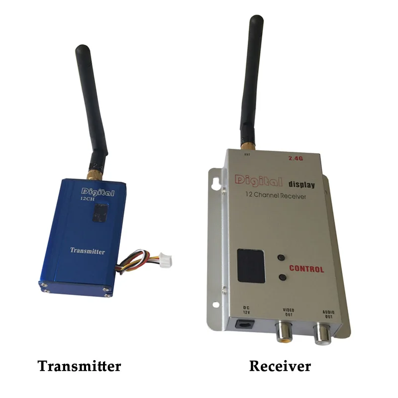 

High Quality 2.4GHz 1000mW CCTV Wireless Video Transmitter, 2.4G FPV Drones and UAV Transceiver, 12 Channels Video Image Sender