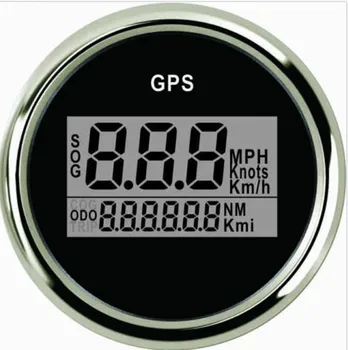 

New Arrival 52mm Black Digital GPS speedometer Speedo PLG2-BS-GPS for boat car