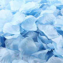 1000 шт. светло-голубая шелковая Роза искусственная лепестки Свадебная вечеринка Цветок сувениры Декор 30RJL17#1T3