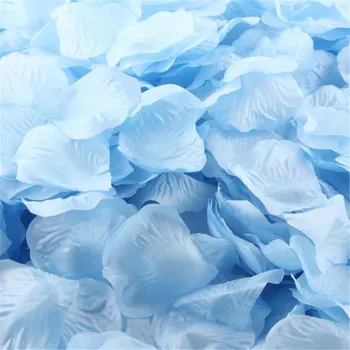 

1000pcs Light Blue Silk Rose Artificial Petals Wedding Party Flower Favors Decor Wholesale Free Shipping 30RJL17 #1T3