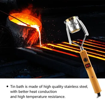 

1Pc 180W/280W Electric Portable Solder Pot Melting Tin Furnace with Temperature Control Tin Solder Pot Electric Soldering Iron