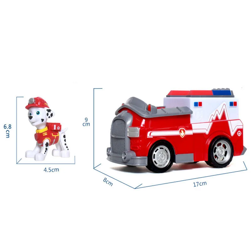 Подлинный Щенячий патруль Чейз Marshall Zuma Скай Эверест трекер автомобиль детская игрушка Щенячий патруль Райдер фигурка кукла Рождество День рождения игрушки