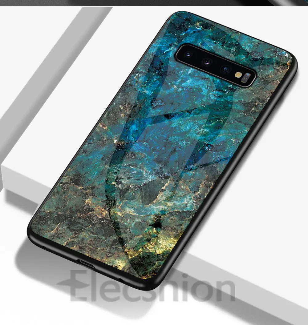 Чехол из закаленного стекла для samsung Galaxy A50 A70 чехол под мрамор для samsung S8 S9 S10lite противоударный чехол для мобильного телефона для Coque Note 8