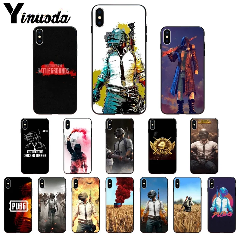 

Yinuoda Hot Game PUBG Winner Newly Arrived Black Cell Phone Case for Apple iPhone 8 7 6 6S Plus 5 5S SE XR X XS MAX Mobile Cases