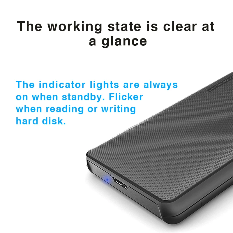 Portable HDD Box 2.5" SATA to USB 3.0 Adapter Hard Drive Enclosure for 2.5" External SSD HD Case Portable HDD Box 2.5" SATA to USB 3.0 Adapter Hard Drive Enclosure for 2.5" External SSD HD Case