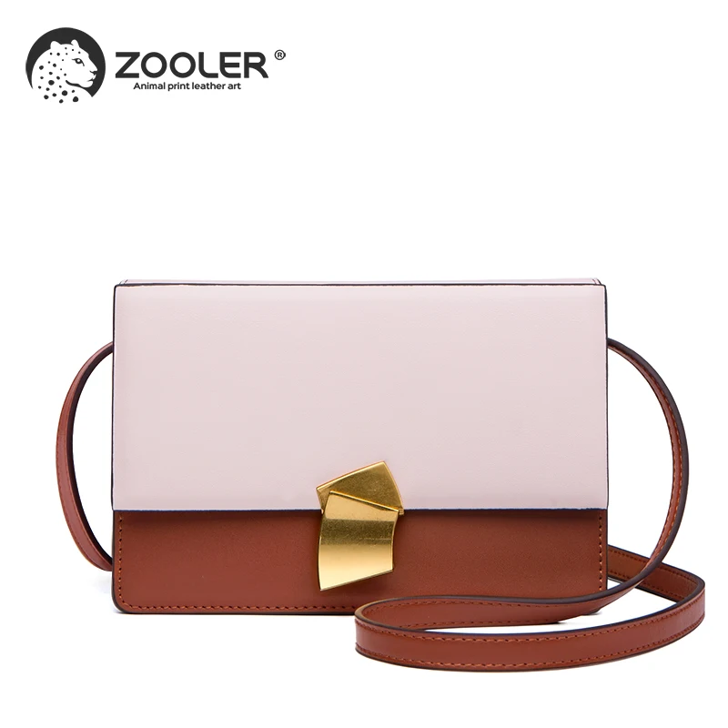 

ZOOLER Brand Leather Bag patchwork Mini Designer bag Buckle elegant Women Crossbody Shoulder Bags Small Tote bag purses#wp291