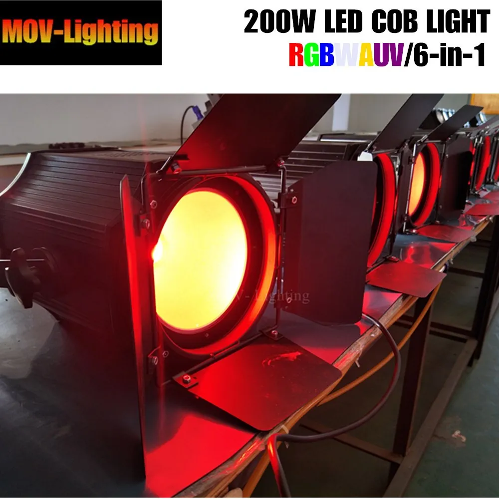 200 Вт COB Par Light RGBWAUV студийная театральная шайба DMX сценические огни