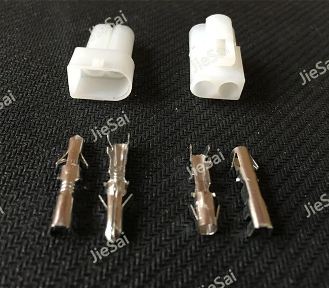 2 Pin 3.5mm Automotive Plug Motorcycle Female Male Wiring Harness