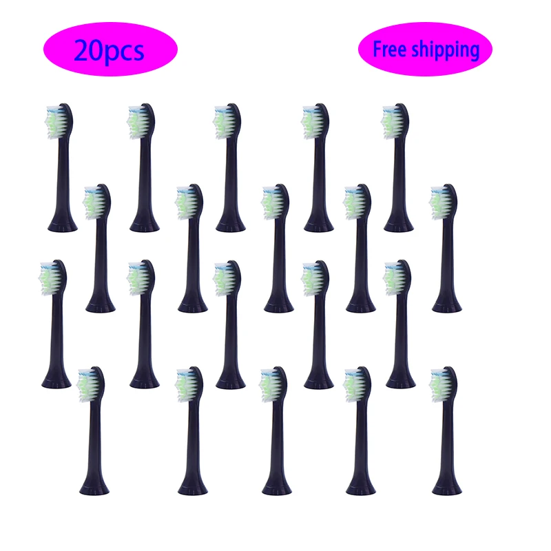 

20PCS HX-6064 Generic Electric Sonic Replacement Brush Heads Fits For Philips Sonicare HX6911/HX6912/HX6930/HX6932/HX6933/HX6942