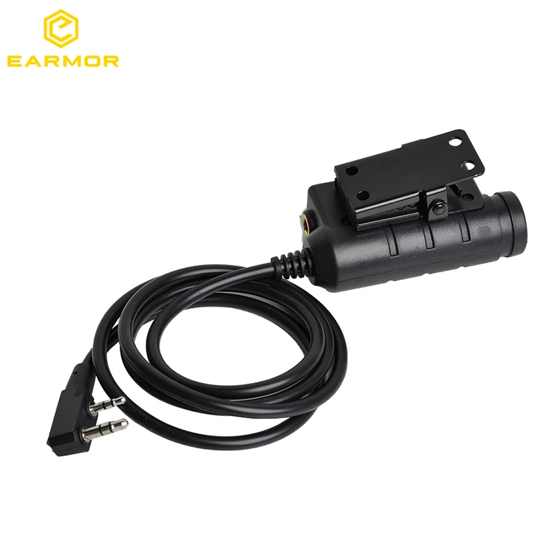 Fone de Ouvido Opsmen Earmor Kenwood Plugue Telefone 3.5 mm Aux Tático Acessório M51 Ptt 8 OPSMEN Earmor M51 PTT Kenwood Plugue Telefone