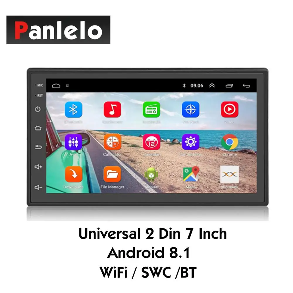Panlelo 2 Din Android 8 1 автомобиля GPS навигатор 7 дюймов сенсорный экран Экран 4 ядра