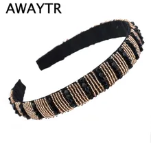 Hair Ornaments for Women Girl 2017 New Arrival Luxury Handbade Crystal Beaded Fashion Headband Hair Jewelry Accessories