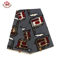 Анкара африканская полиэфирная восковая ткань с принтами новая bintarealwax Высококачественная 6 ярдов африканская ткань для вечерние платья PL669