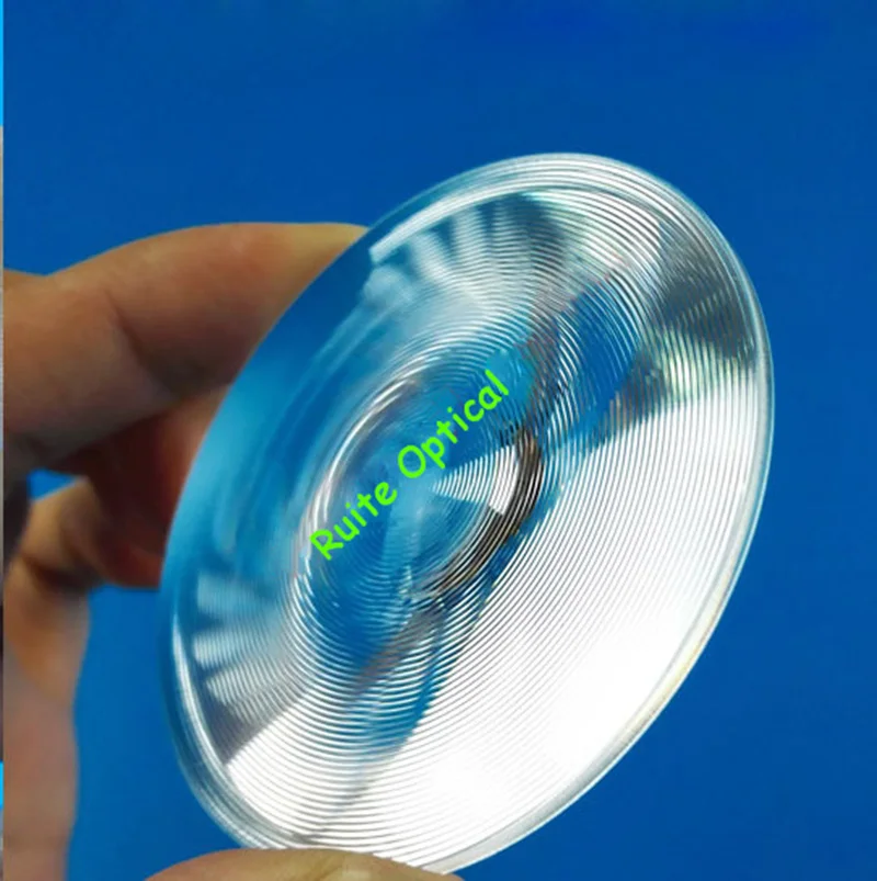 2pc 60mm Dia Round Optical PMMA Plastic Solar Fresnel Condensing Lens
