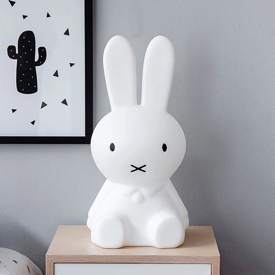 

Thrisdar 50CM Rabbit Led Night Light Dimmable for Baby Kids Gift Animal Cartoon Desk Table Lamp Bedroom Bedside Baby Toy Light
