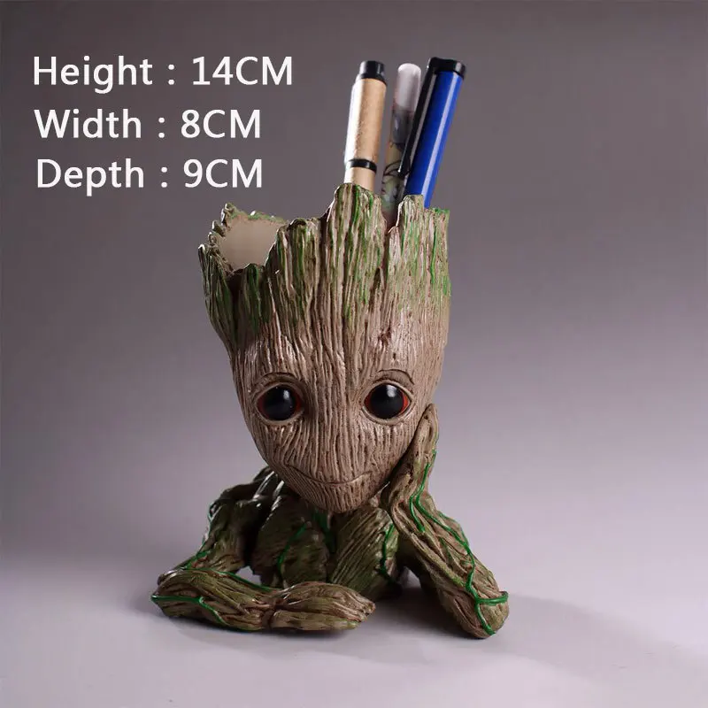 Guardians of the Galaxy Groot модель креативные держатели для ручки цветочный горшок офисный Органайзер милый держатель для ручек настольные аксессуары детский подарок - Цвет: one